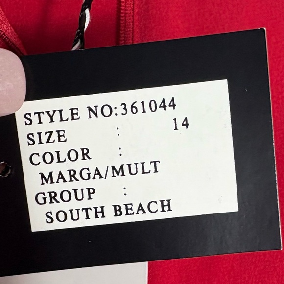 TWO TWENTY FIVE 100% Silk Trousers w/ Paisley Cuffs in Red Size 14 -- BEAUTIFUL! - Picture 7 of 7